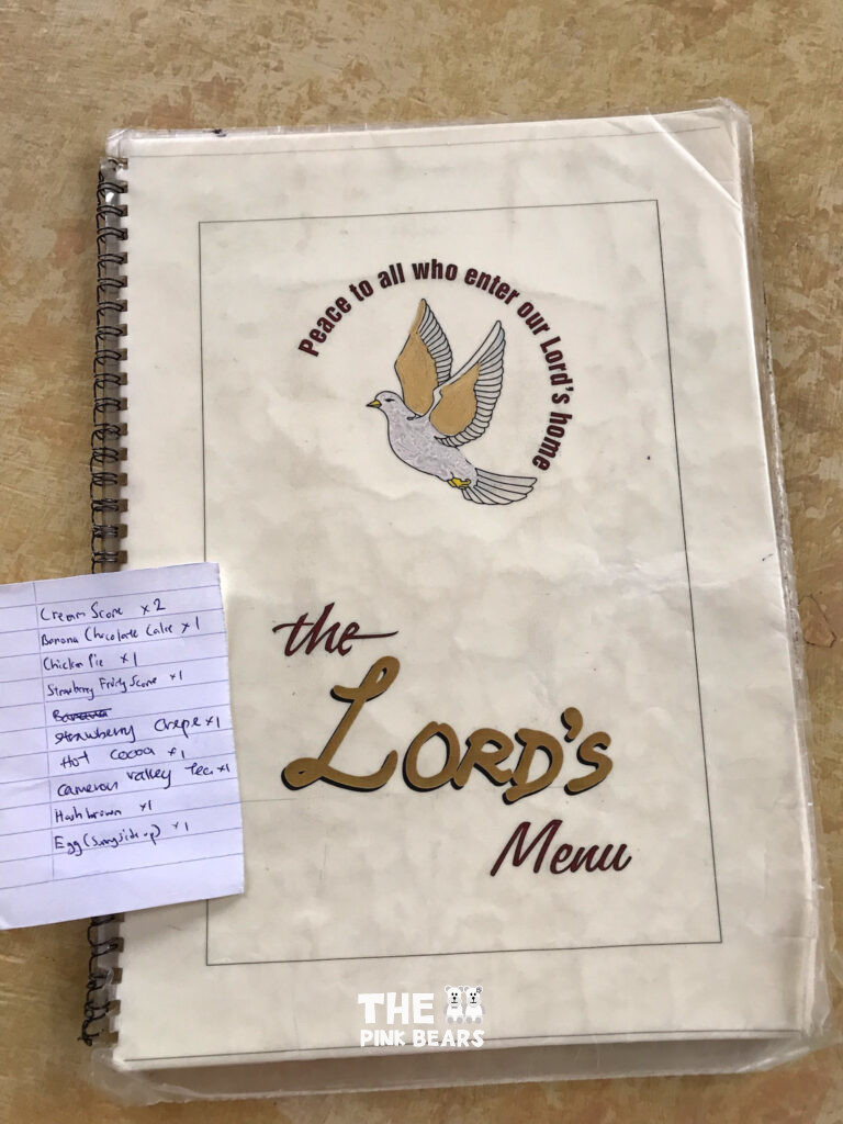 the lord's menu