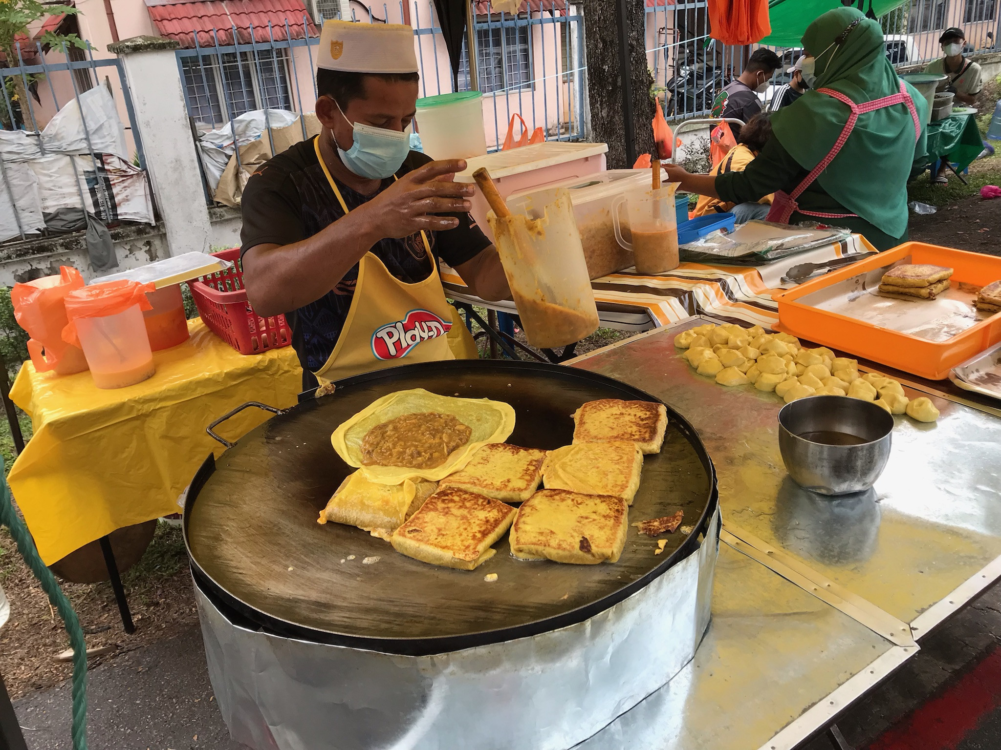 Murtabak preparation 2