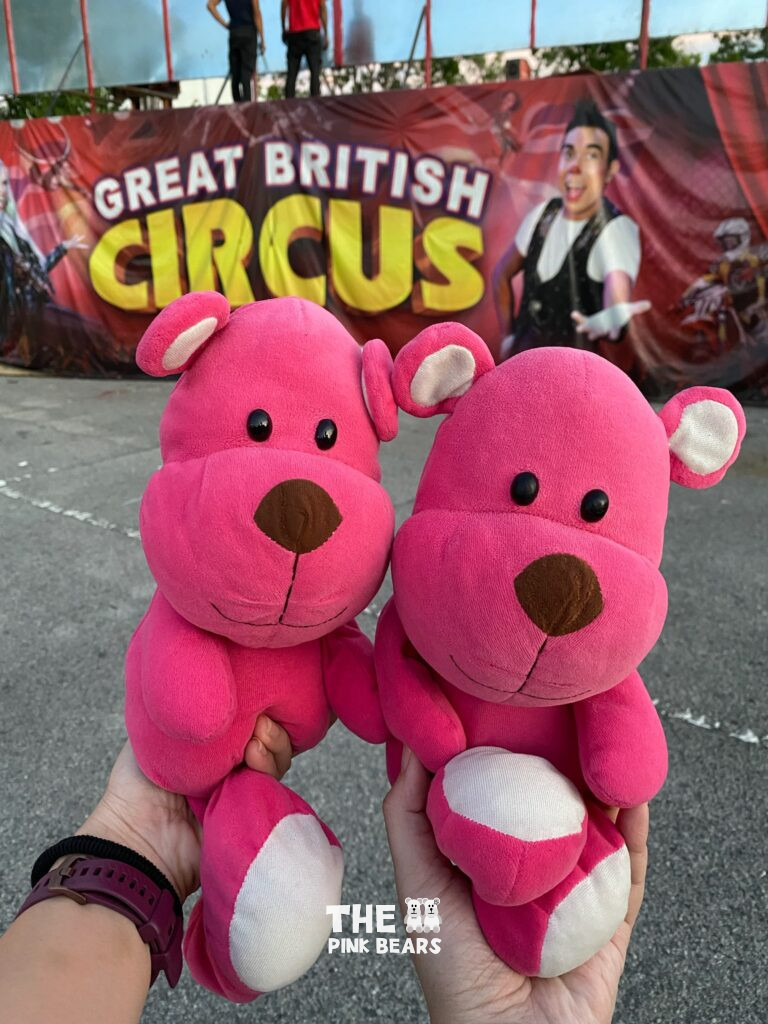 The Great British Circus with the two pink bears! 